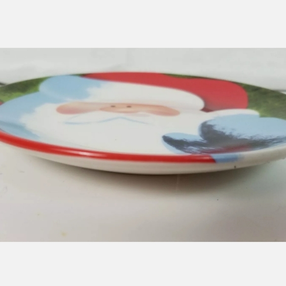 Chritsmas Santa Claus 6.5" Ceramic Cookie Plate - Picture 2 of 6